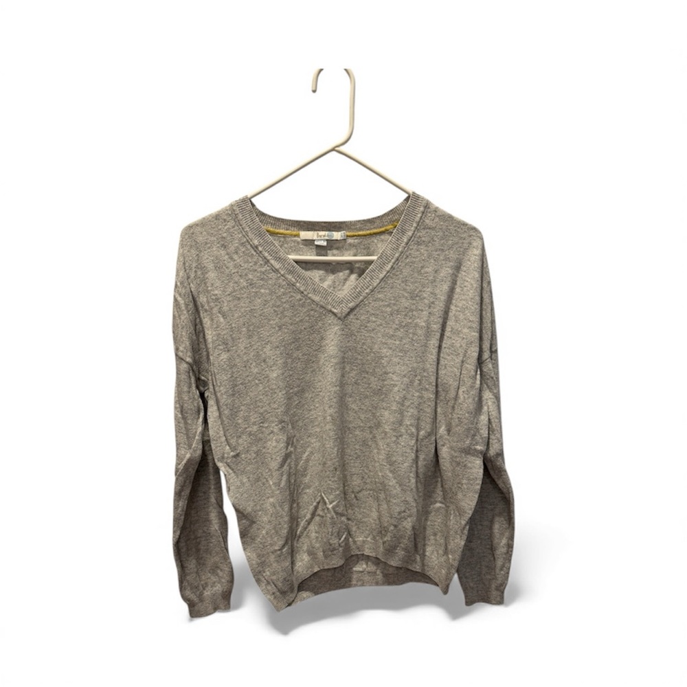 Boden Gray V-Neck Sweater